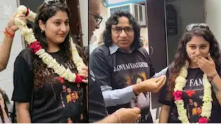 জাঁকজমক করে মেয়ের ডিভোর্স উদযাপন বাবার